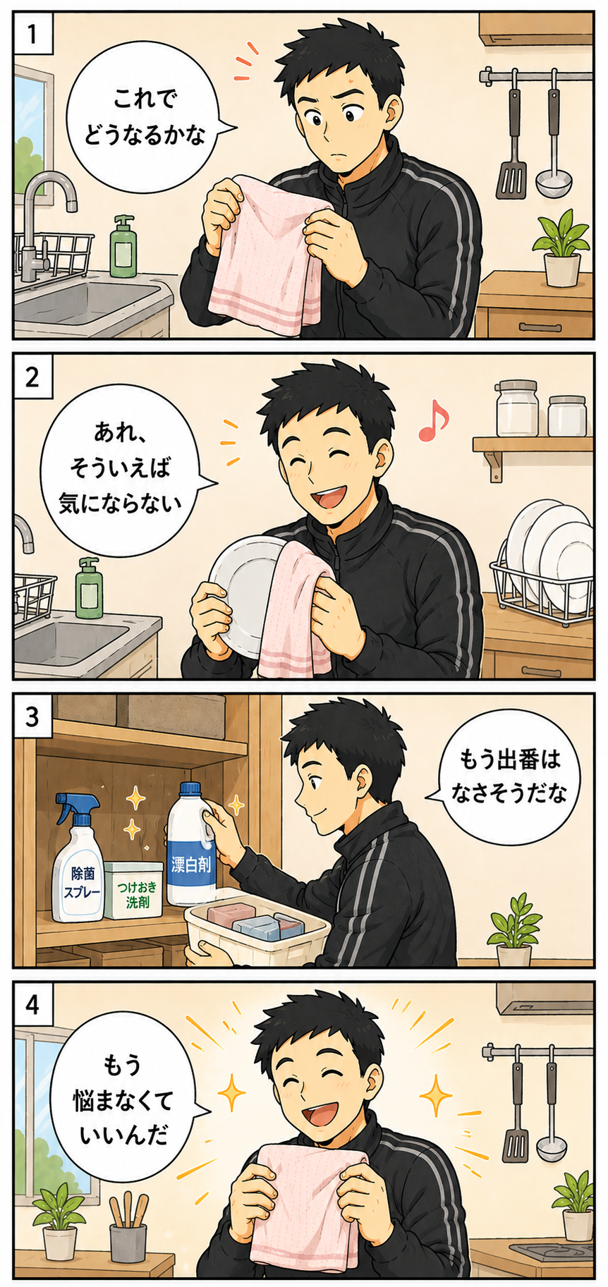 対処法に頼らなくても平気になった4コマ漫画