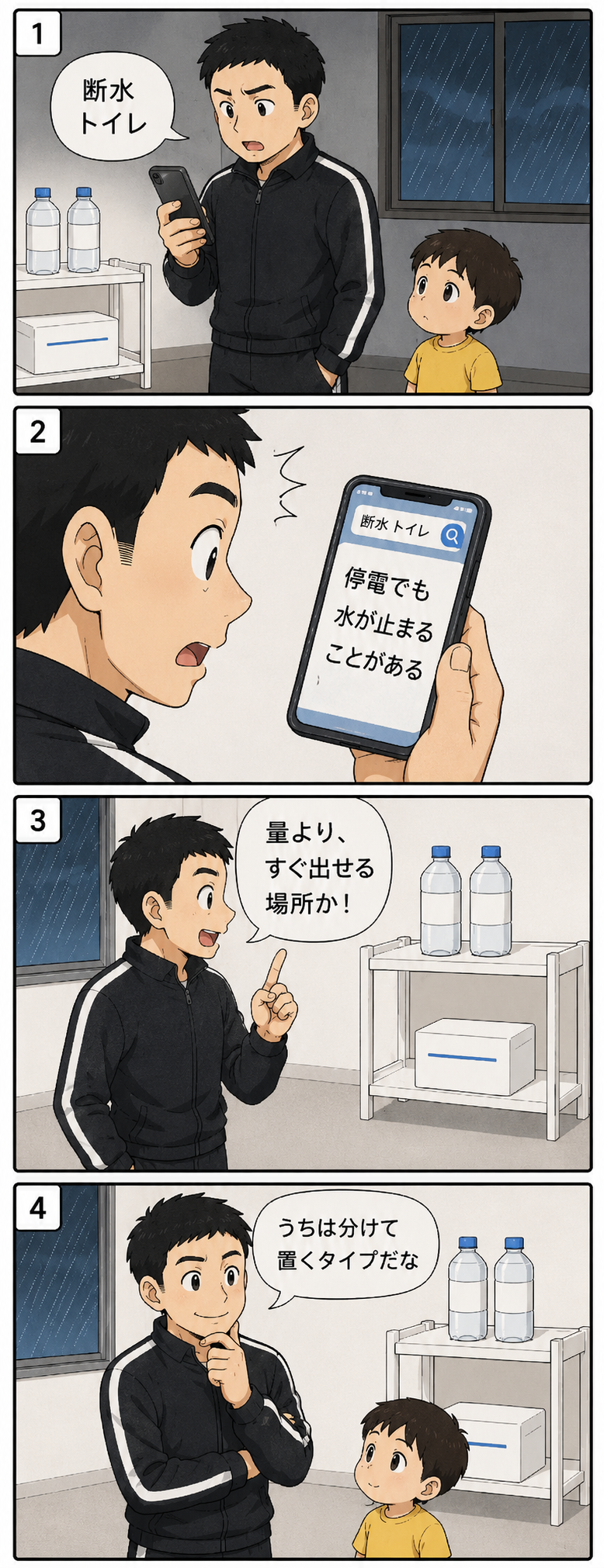 悩みタイプに気づく4コマ漫画