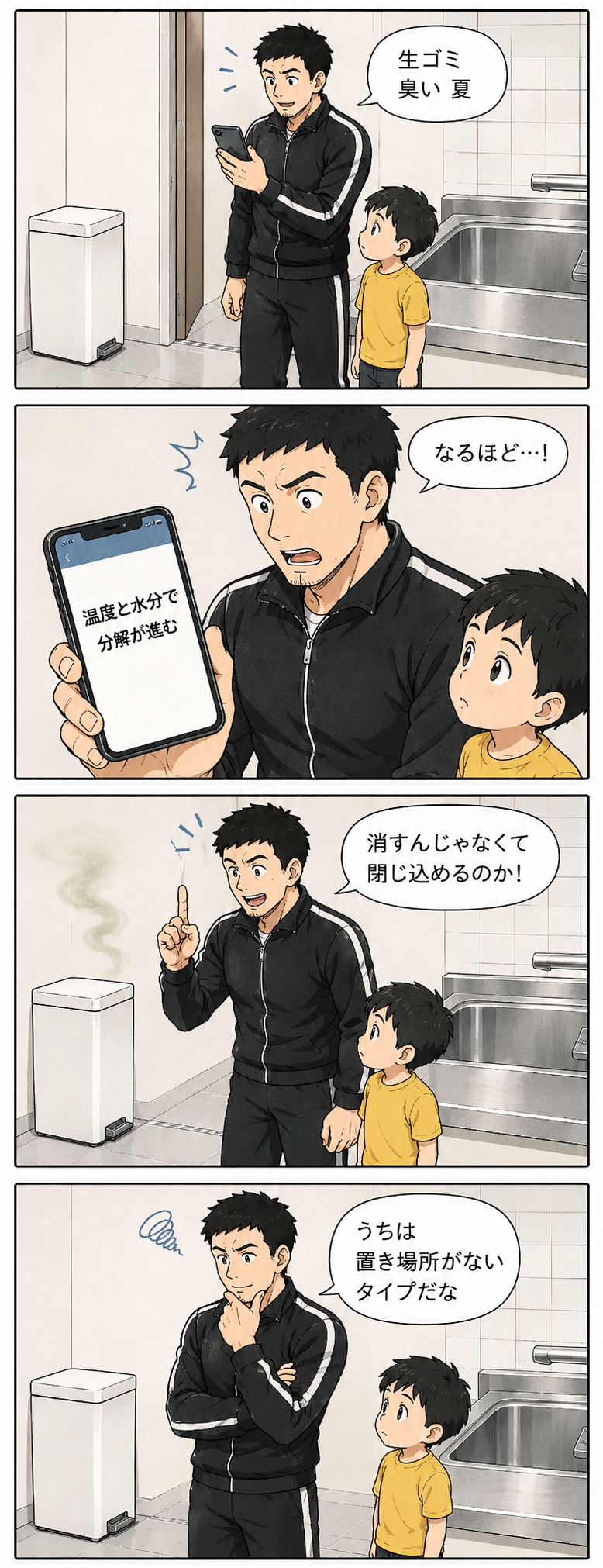 悩みタイプに気づく4コマ漫画